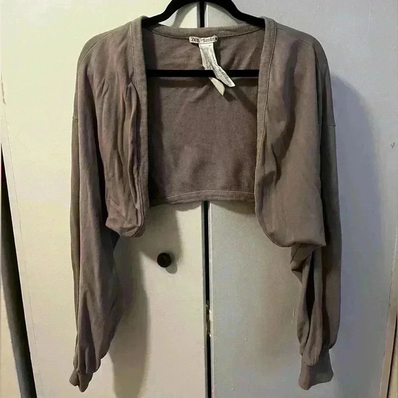 Zara washed effect cropped jacket - Picture 2 of 3